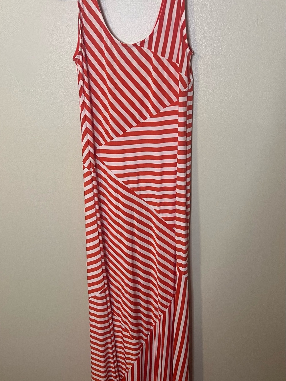 Sasan Red And White Striped Maxi Dress